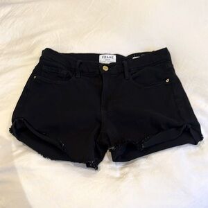 Frame Cuffed Cut Off Jean Shorts Size 27